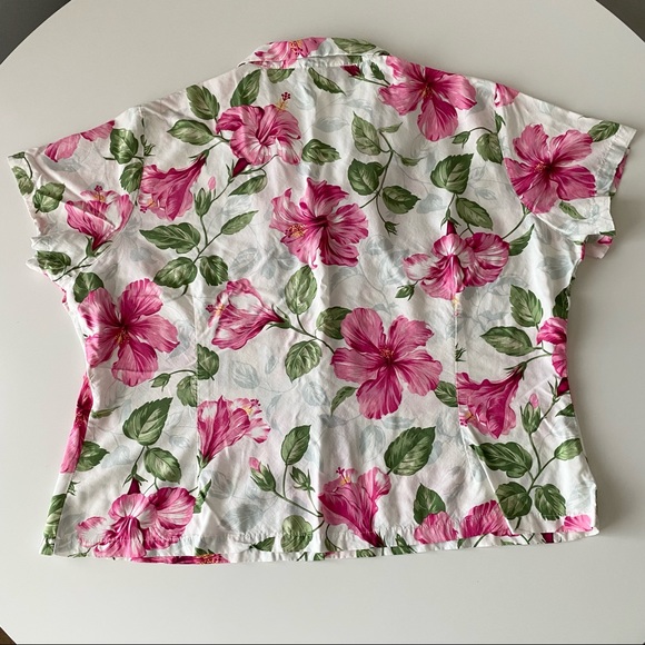Two Palms button down tropical floral shirt, size 2XL - Picture 3 of 10